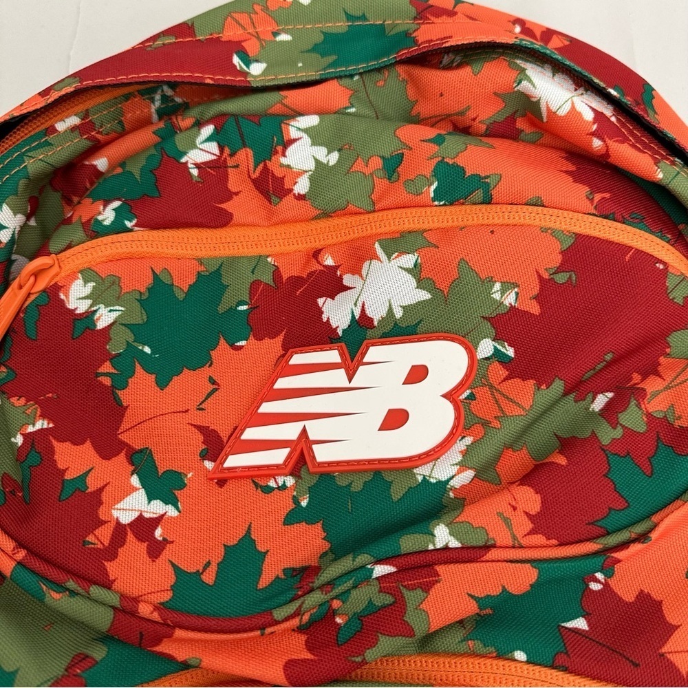 New Balance X Cross Country Backpack Outdoors Hiking Travel Orange Camo NBXC - Picture 3 of 14